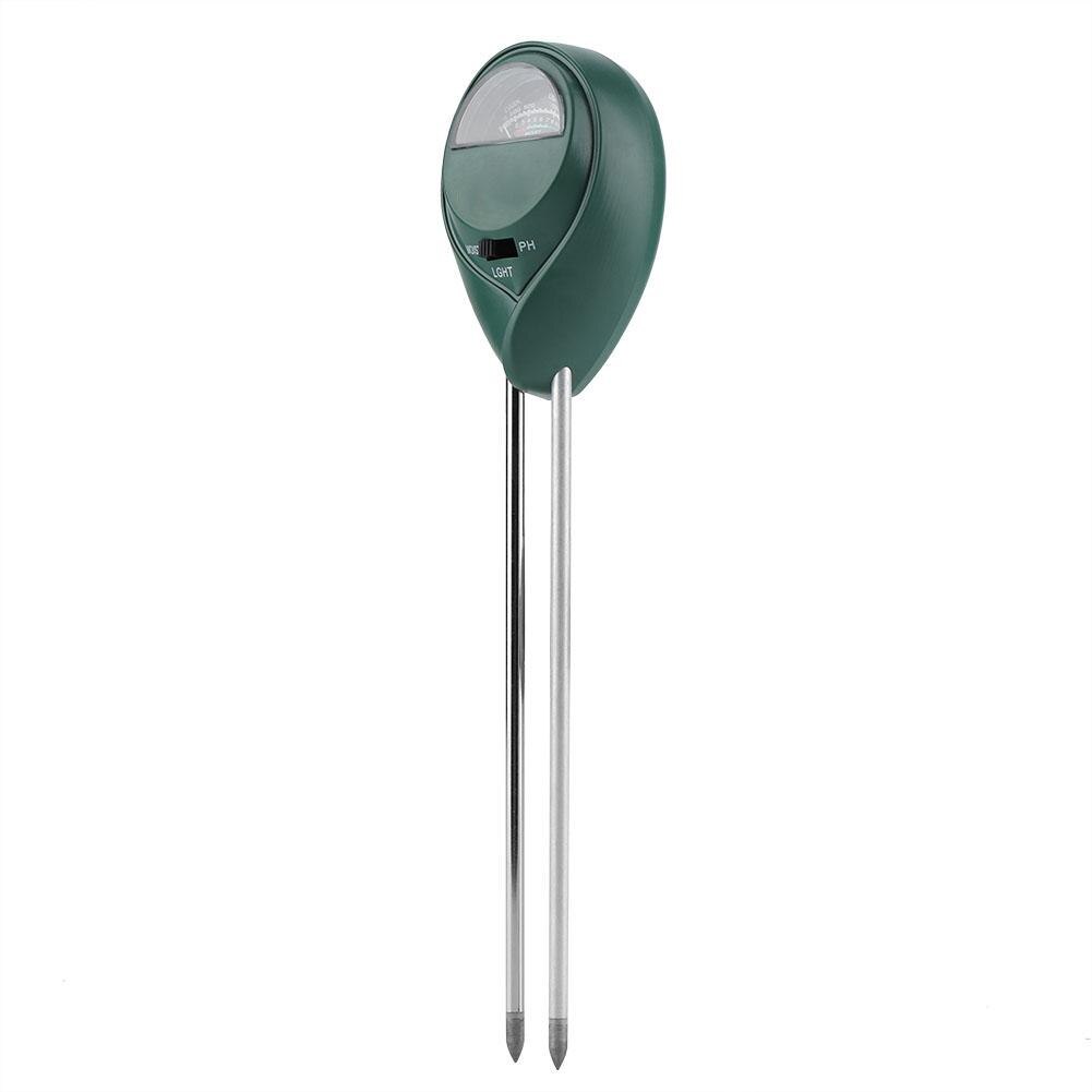 3 in 1 ph tester jorddetektor vand fugt fugt lys testmåler sensor til haveplante blomst hydrometer landbrugshave