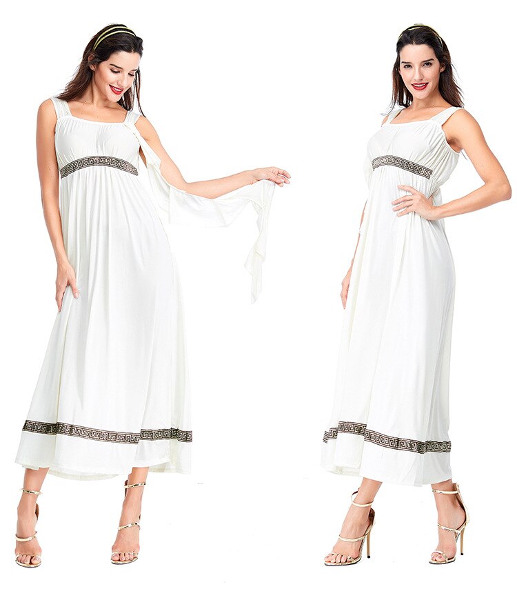 Purim Ladies Roman Princess Toga Fancy Dress Halloween Greek Olympic Goddess Grecian Outfit Arabic Prince Caesar Costume for Men