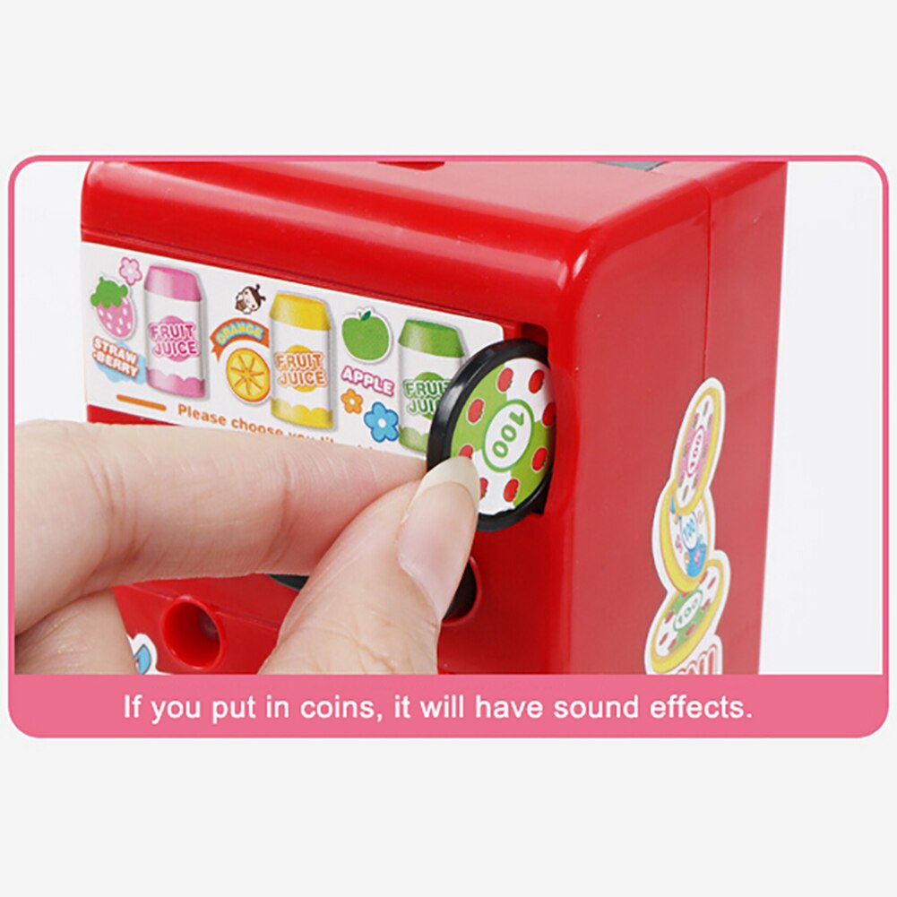 Kids Child Simulated Sound Drink Vending Machine Role Play Puzzle Toy Prop Children the Best House