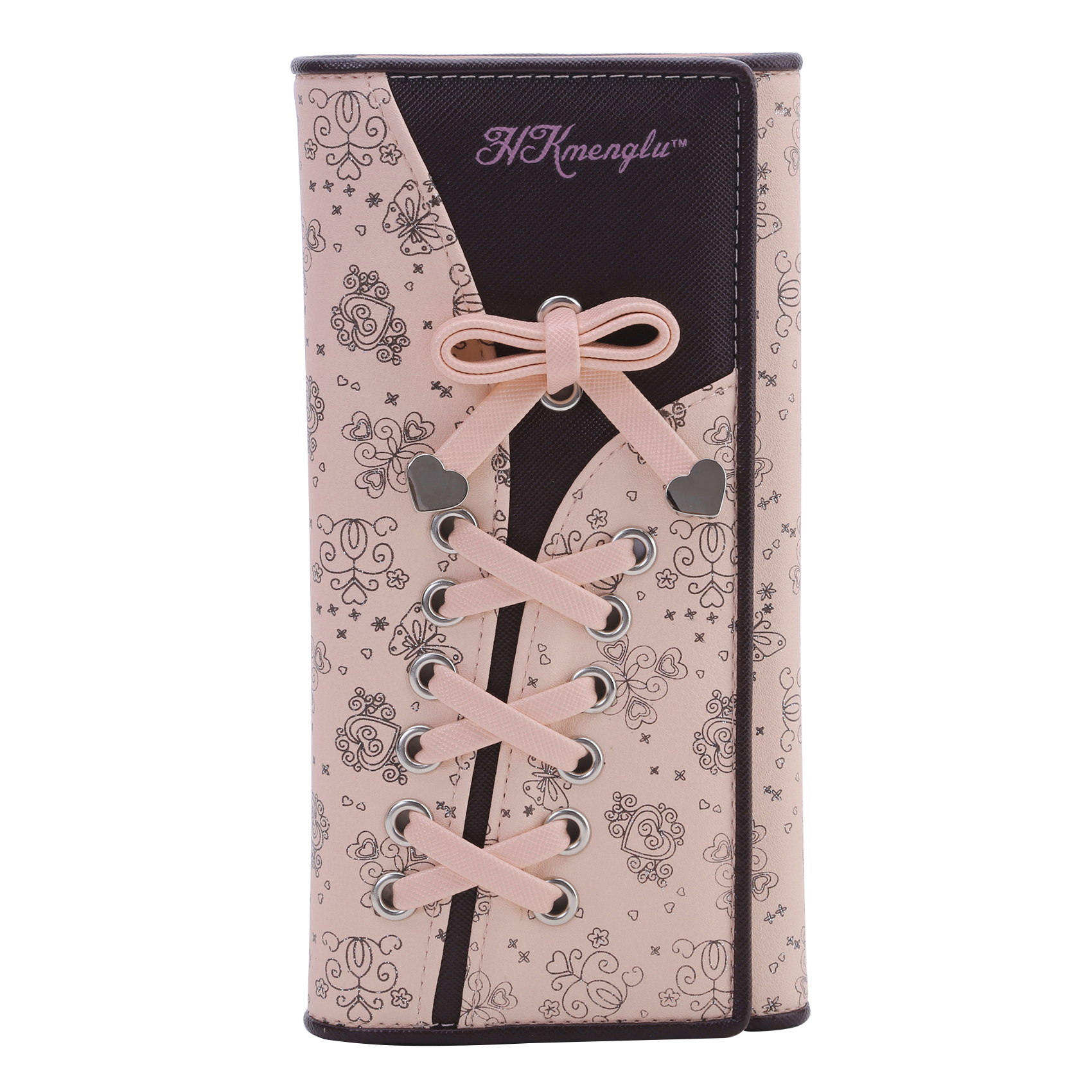 Ladies Wallet Bowknot PU Long Wallet Women Coin Purse: Default Title