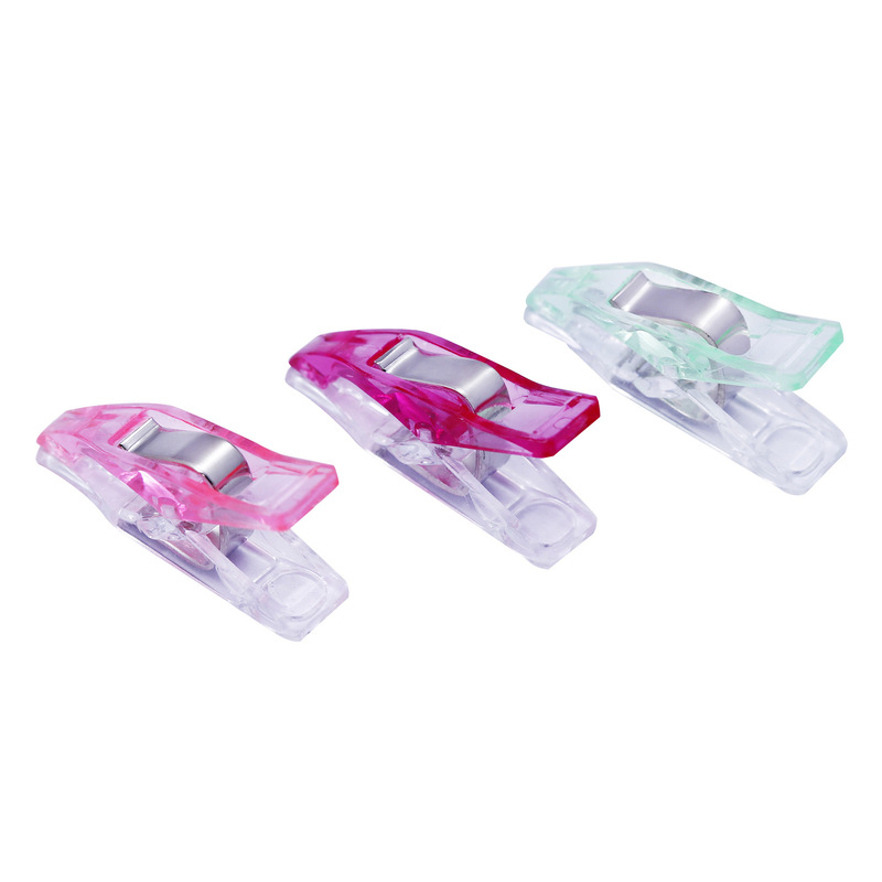 Mini pince à quilter multifonctionnelle 100 pièces | Pince en plastique pour artisanat bricolage, Clips en plastique multicolores Patchwork couture Clips de décoration