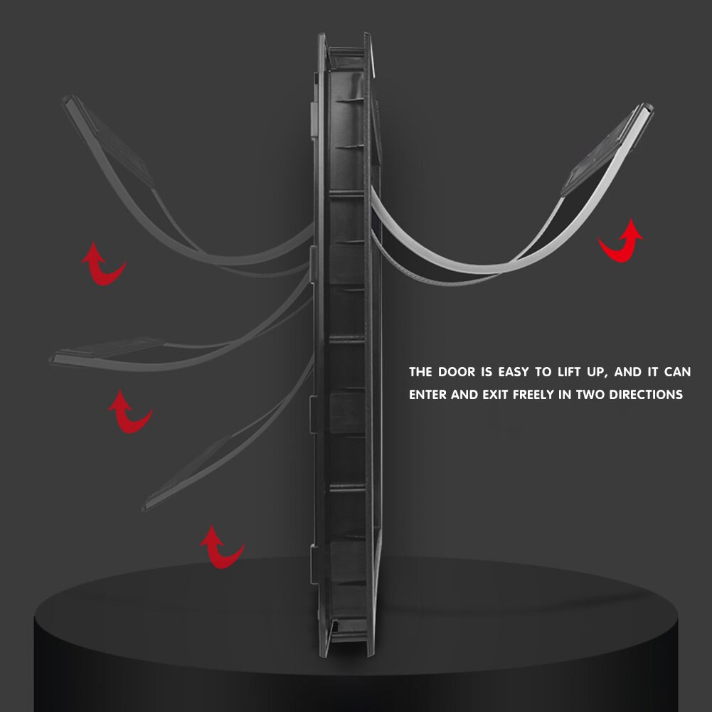 ABS Plastic Window Gate House Pet Free Flap Door Safe Magnetic Positioning Screen PVC Gate Tunnel Dogs Cats Outdoor