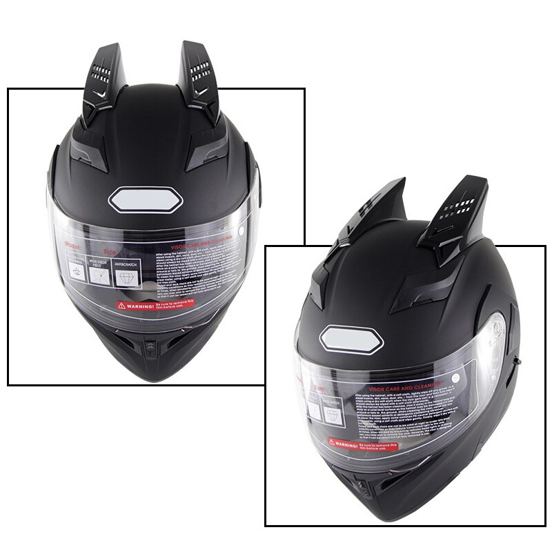 Neue Motorrad Rennen Helm hörner Horn dekoration Mehrfarbig Neue Motorrad Helm Dekoration