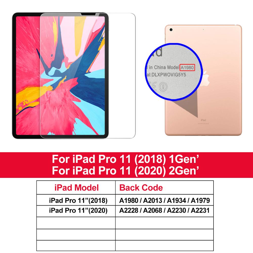 Ipad 10.2 7th skærmbeskytter ipad pro 11 hærdet glas til 9.7 ipad 5 6th air 2 mini 1 2 3 4 5 7.9 10.5 film: Ipad -2018 2020 11