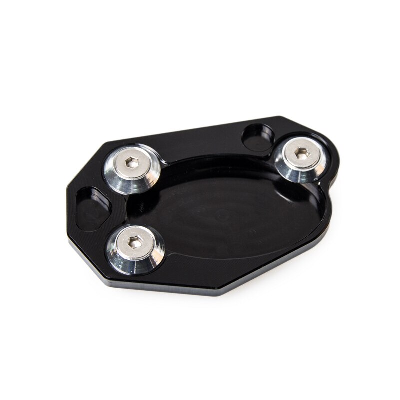 Parking Side Kickstand Pad Pedaal Extension Voet Stand Plaat Houder voor Kawasaki Z1000 Z1000SX Ninja 1000 ZX-10R ZX10R ER6N ER-6N: Black