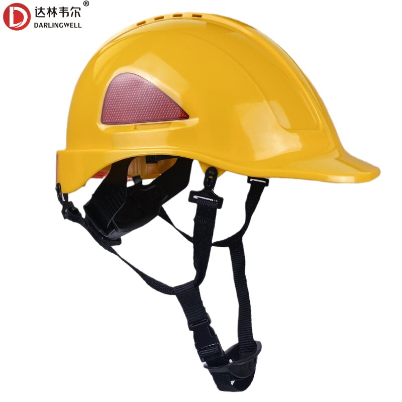 Darlingwell-casco de seguridad Anti-aplastamiento ABS ligero, transpirable, casco protector para construcción: YELLOW