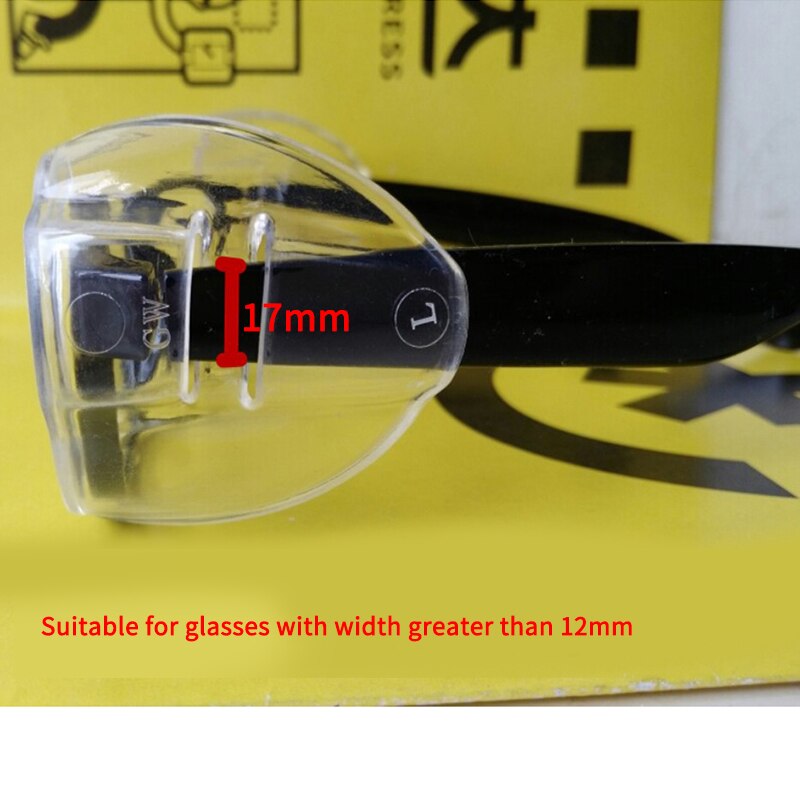 1 Pair Glasses Side Shields TPU Clear Glasses Protective Covers Flap Side Protector for 17mm Glasses Frame