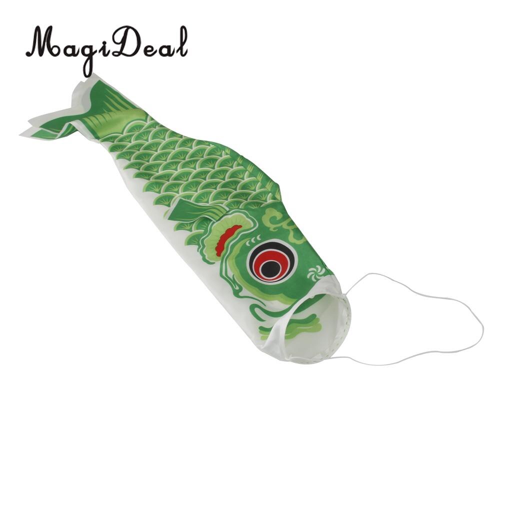 MagiDeal-masque à vent japonais | 40cm/55cm/70cm/100cm/150cm, drapeau carpe Koi Nobori poisson voilier décoration de fête à domicile