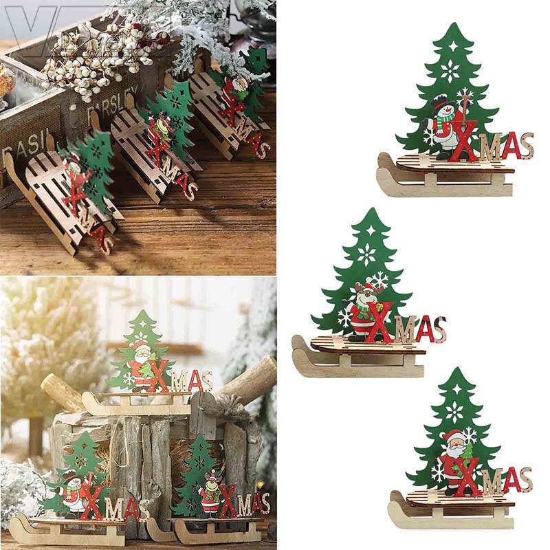 Juldekoration santa snögubbe älg jul släde prydnader hemdekorationer år dekoration