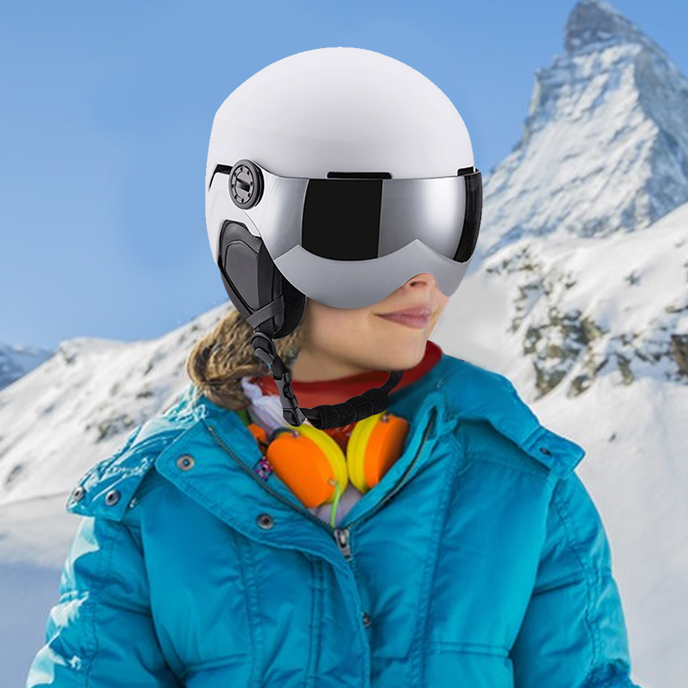 Unisex Ski Helmet With Goggles 7 Vents Ski Helmet Winter Skiing Snowboard Helmet Shockproof Protective For Skiing Snowboarding ﻿