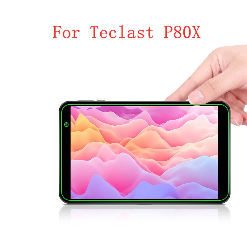 Teclast-Película protectora para tableta P80 Pro P80X GX6250, 8 pulgadas, HD, 9H, Protector de pantalla de vidrio templado: For Teclast P80X