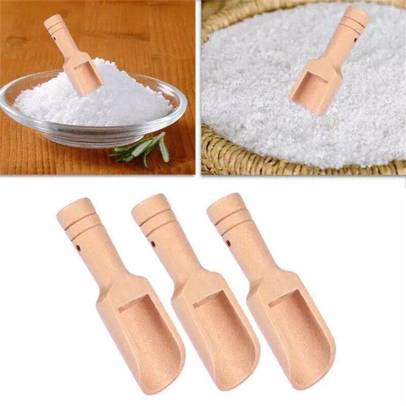 15g Durable Guger arbre en bois petite Scoop sel sucre café cuillère cuisine en bois cuillère engrais pelle Gadget de cuisson