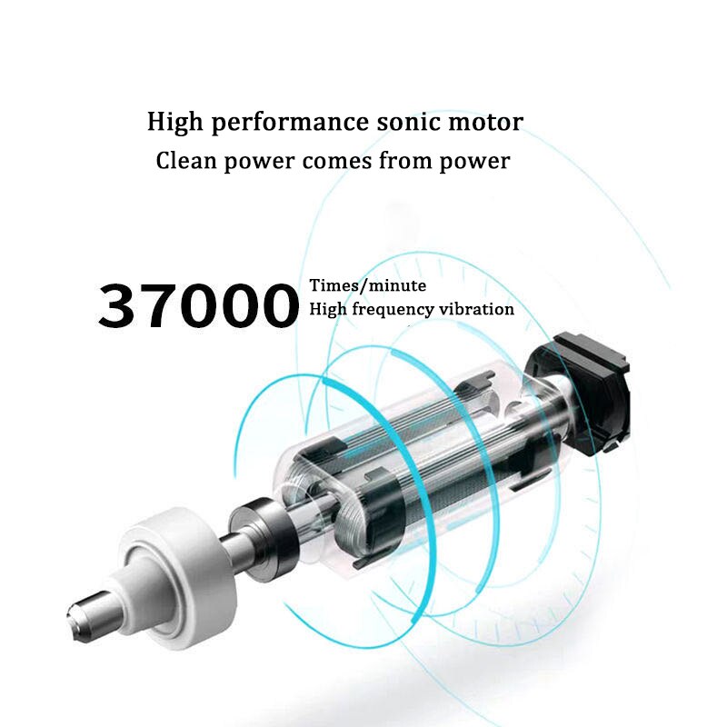 Electric toothbrush ultrasonic USB charger rechargeable waterproof soft toothbrush replaceable brush head set