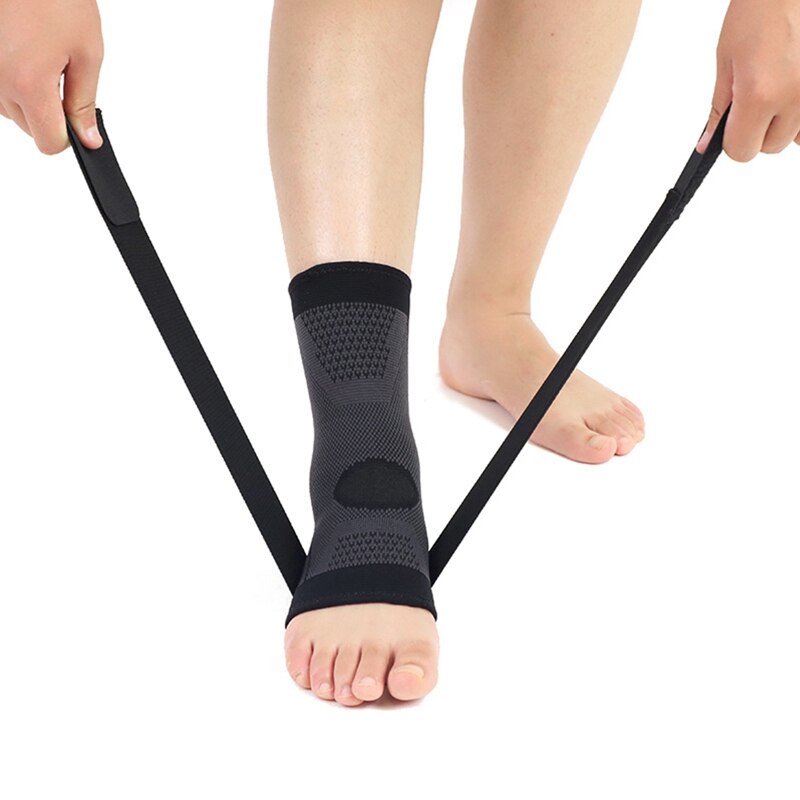 1pc 3d pressurizado bandagem tornozelo suporte de pulso esportes ginásio badminton tornozelo cinta protetor de pé mangas cinto elástico: BK