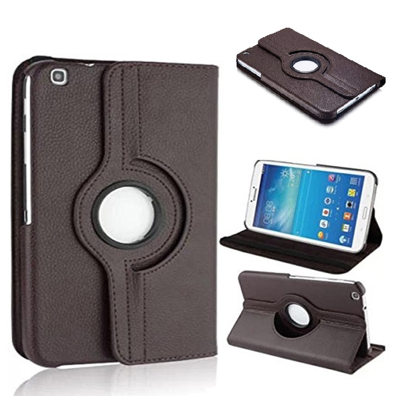 Nowy Coque dla Samsung Galaxy Tab 3 8.0 SM-T310 T311 przypadku 360 obrót inteligentny stojak PU etui do Samsung Tab 8.0 T310 T311 360 przypadku