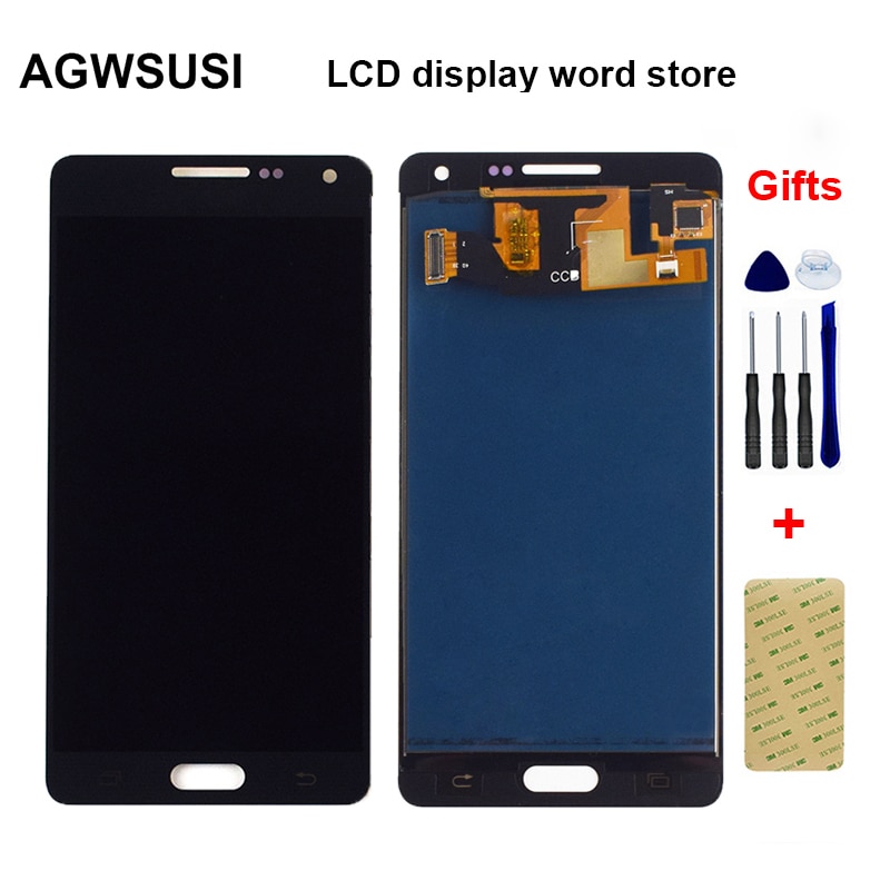 Backlight Verstelbare Voor Samsung A5 A500 A5000 A500F A500FU A500M Lcd-scherm Monitor + Touch Screen Digitizer Vergadering