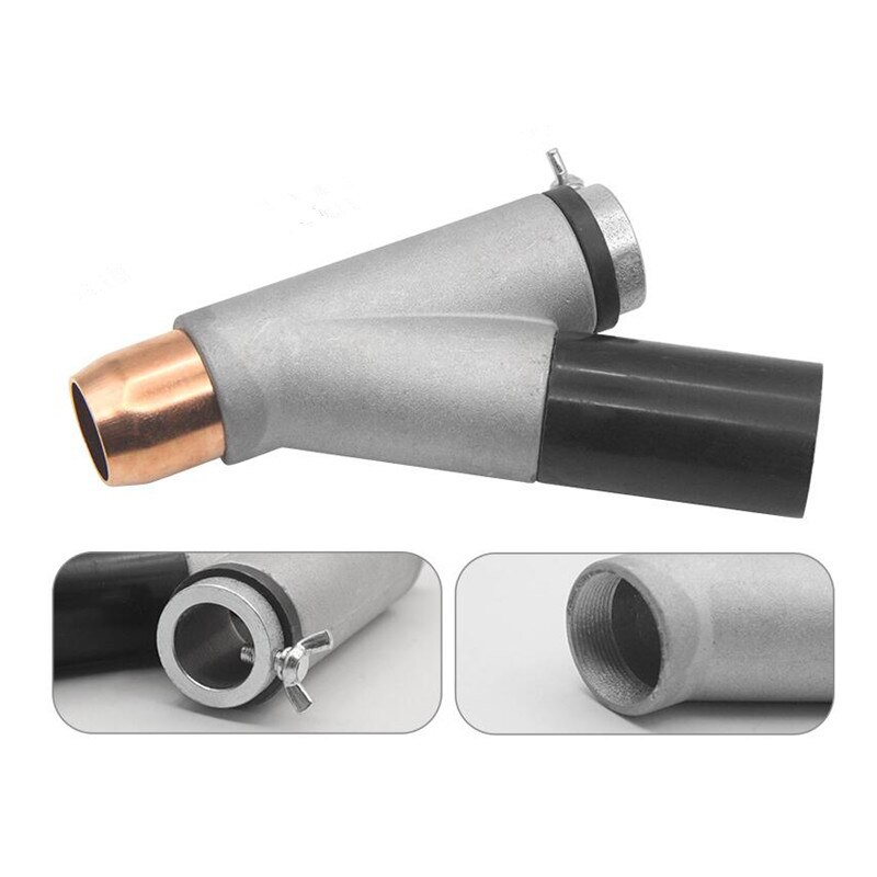 3pcs Submerged Arc Welding Machine Accessories Copper Protection Nozzle Connecting Rod Tee Flux Funnel