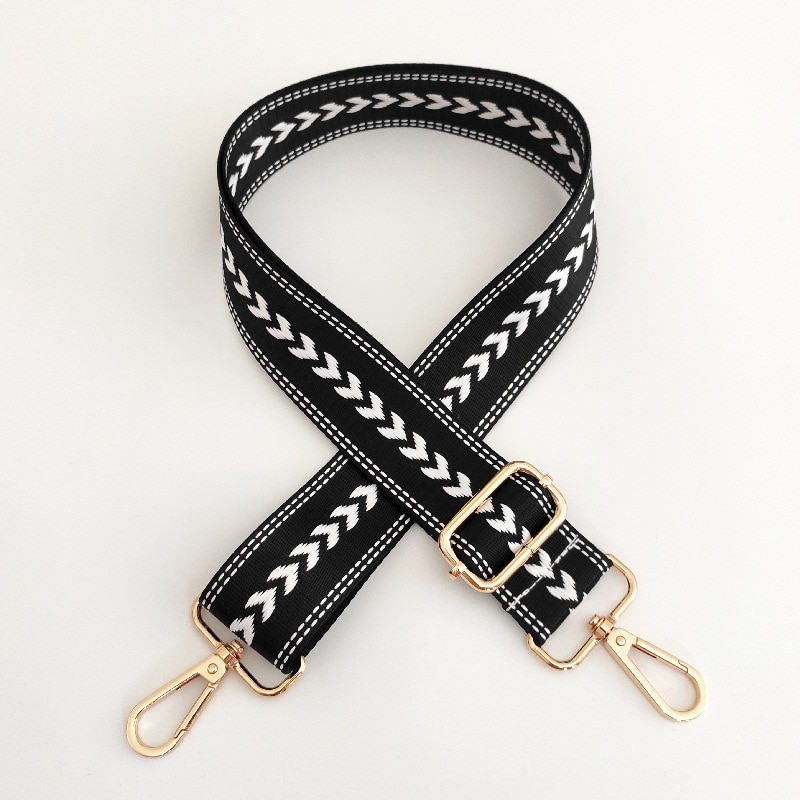 Nylon laukku hihnat käsilaukku vyö olkalaukku osa leveä hihna vaihtolaukku tarvikkeet säädettävä pituinen vyö olkalaukkuun