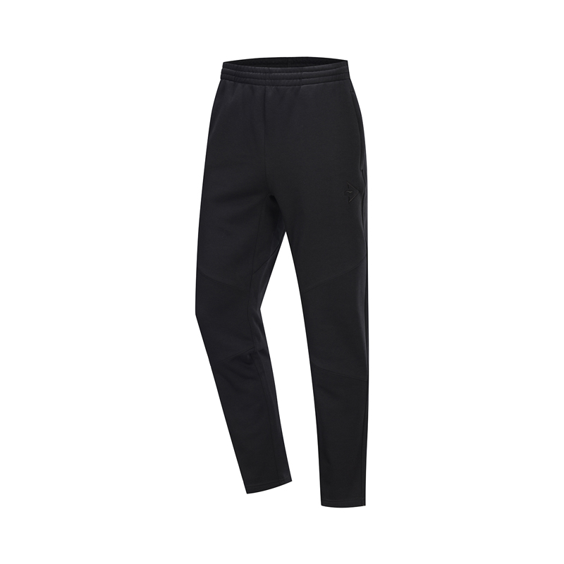 Li-Ning Men's Sports Pants - Fleece Lined, Regular Fit, Flexible - Polyester Cotton Blend