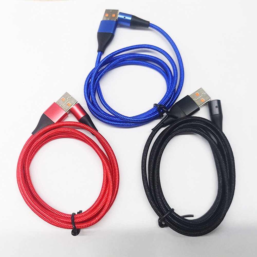 5A ultra-fast charging data cable 360°blind magnetic circular magnetic one-line three-head charging cable: 2