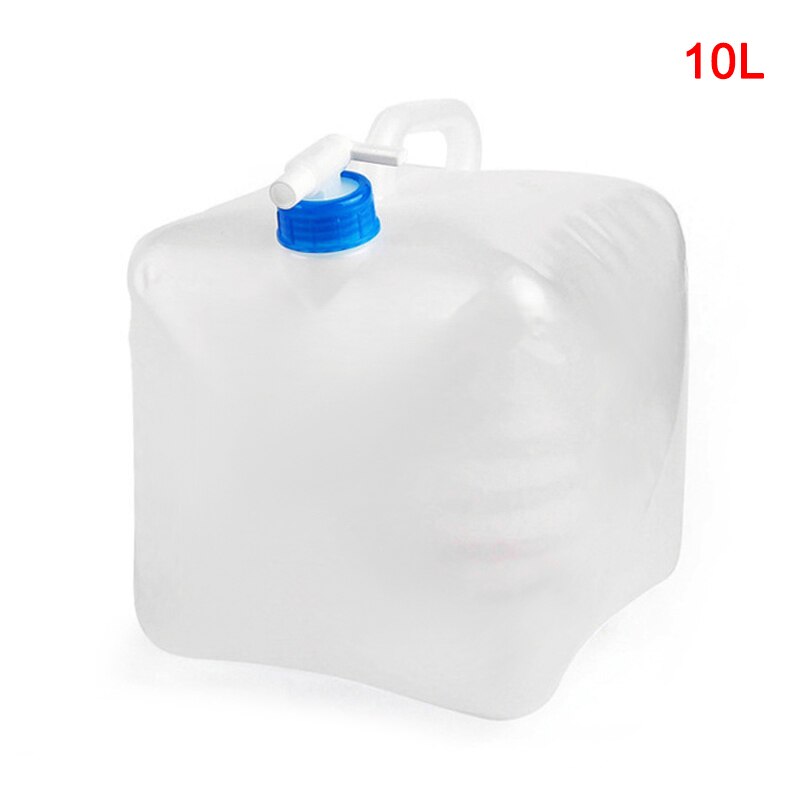 Recipiente de agua plegable de buena salud, jarra de almacenamiento de agua para Camping con espita plegable para exteriores: 10l