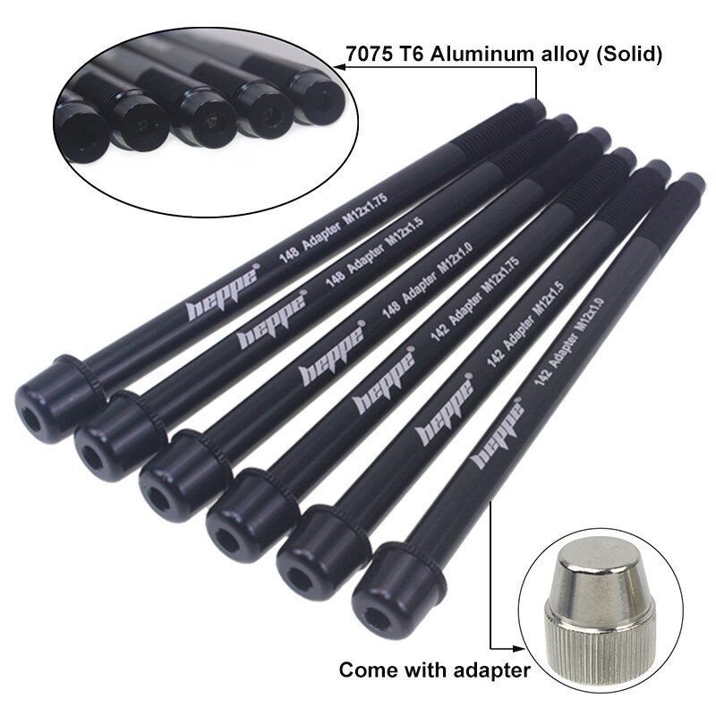 Heppe bike trainer thru axle mtb bike trainer akseli vartaat trainer adapteri 12 x 142 12 x 148 trainer pikakiinnitys  m12 xp 1.0/1.5/1.75
