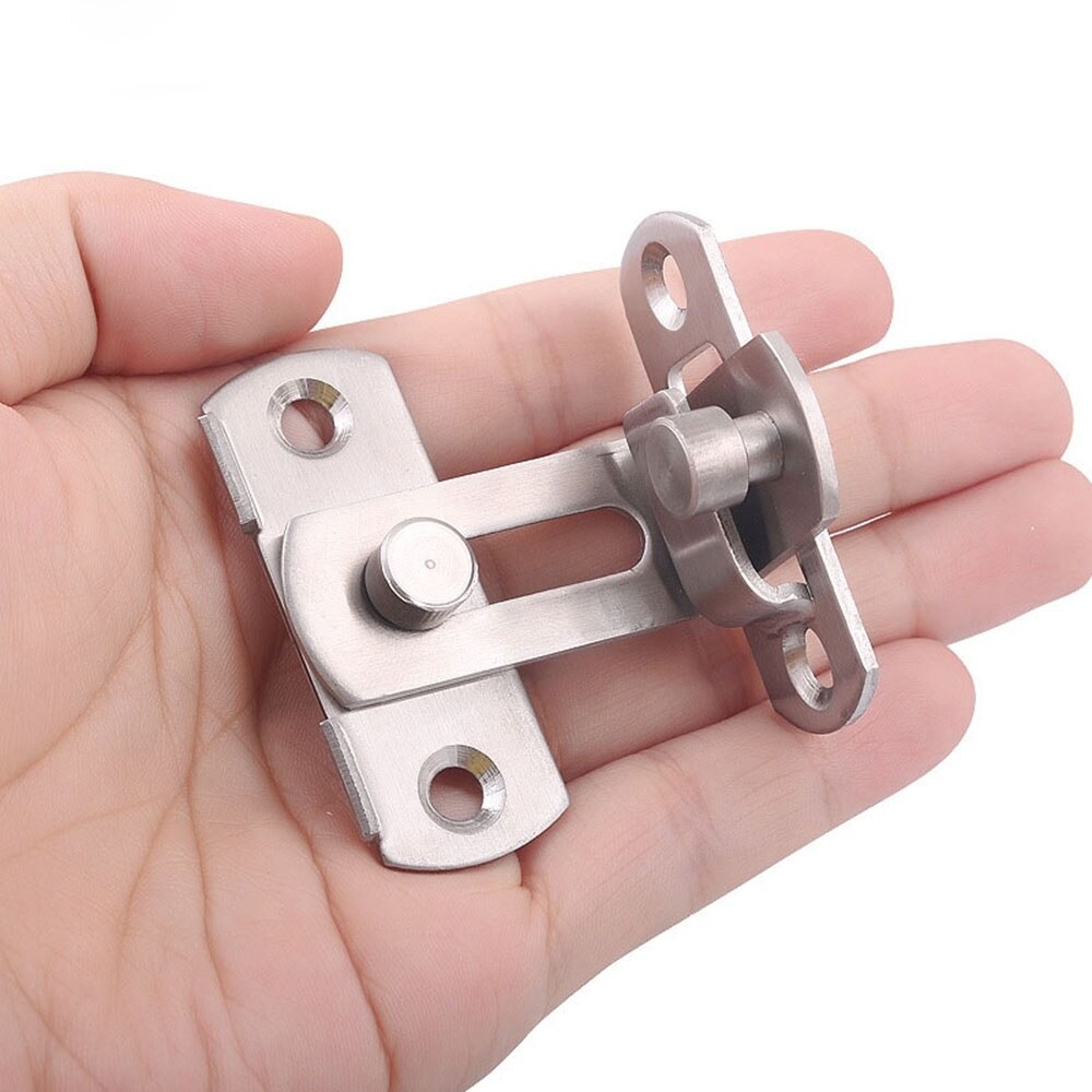 Home Security Cabinet Barrel With Screws For Lock Right Angle Bending Sliding Hardware Tools 90 Degree Door Latch Buckle