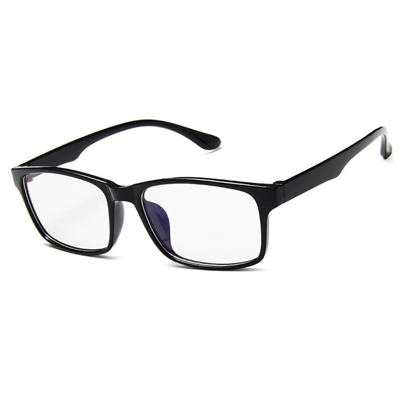 Small Square Frame Female Eyeglasses Unisex Transparent Lens Male Jelly Color Optical Glasses Women Men: Black