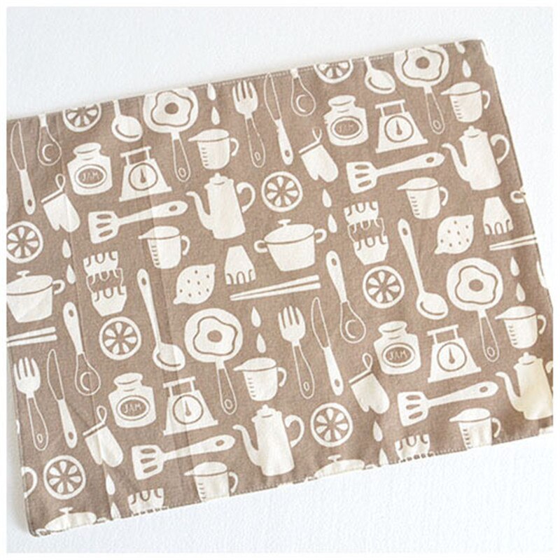 FullLove 40*30 cm 2 Stks/set Katoen Keuken Handdoeken Flamingo Print Servetten Absorberende Theedoeken Schoonmaakdoekje Huis textiel: Chocolade