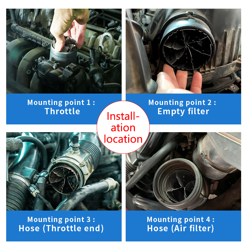 Turbocharger Fuel Saver Automotive Solid-State Turbofan Booster Convenient Mechanical Turbocharger Accelerator Turbo Charger