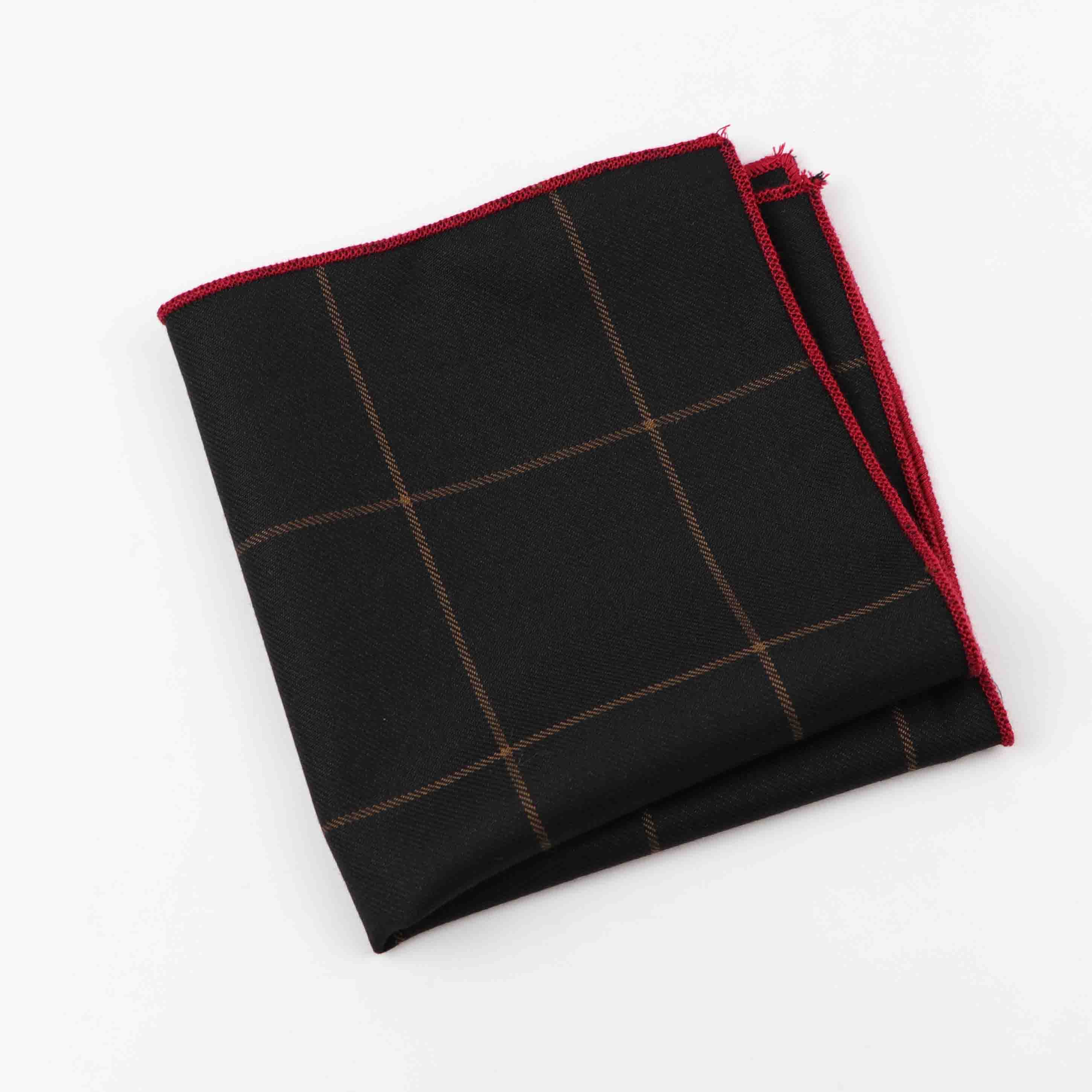 Lommetørklæde tørklæder vintage stof af forretningsdrag hankies mænds lomme firkantede lommetørklæder uld bomuld 25*25cm: 6