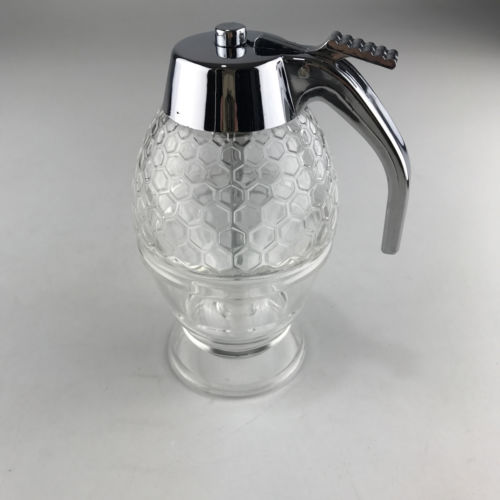 200ml honungsjuice sirap dispenser praktisk akryl kruka burk 1 kopp akryl bikupa med avtryckare stativ: Default Title