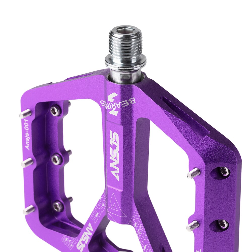 ANSJS Nicht-Slip Mountainbike Pedale, ultra Starke Bunte Cr-Mo CNC Gefräste 9/16 "3 Versiegelt Lager für Road BMX MTB Fixie Bike