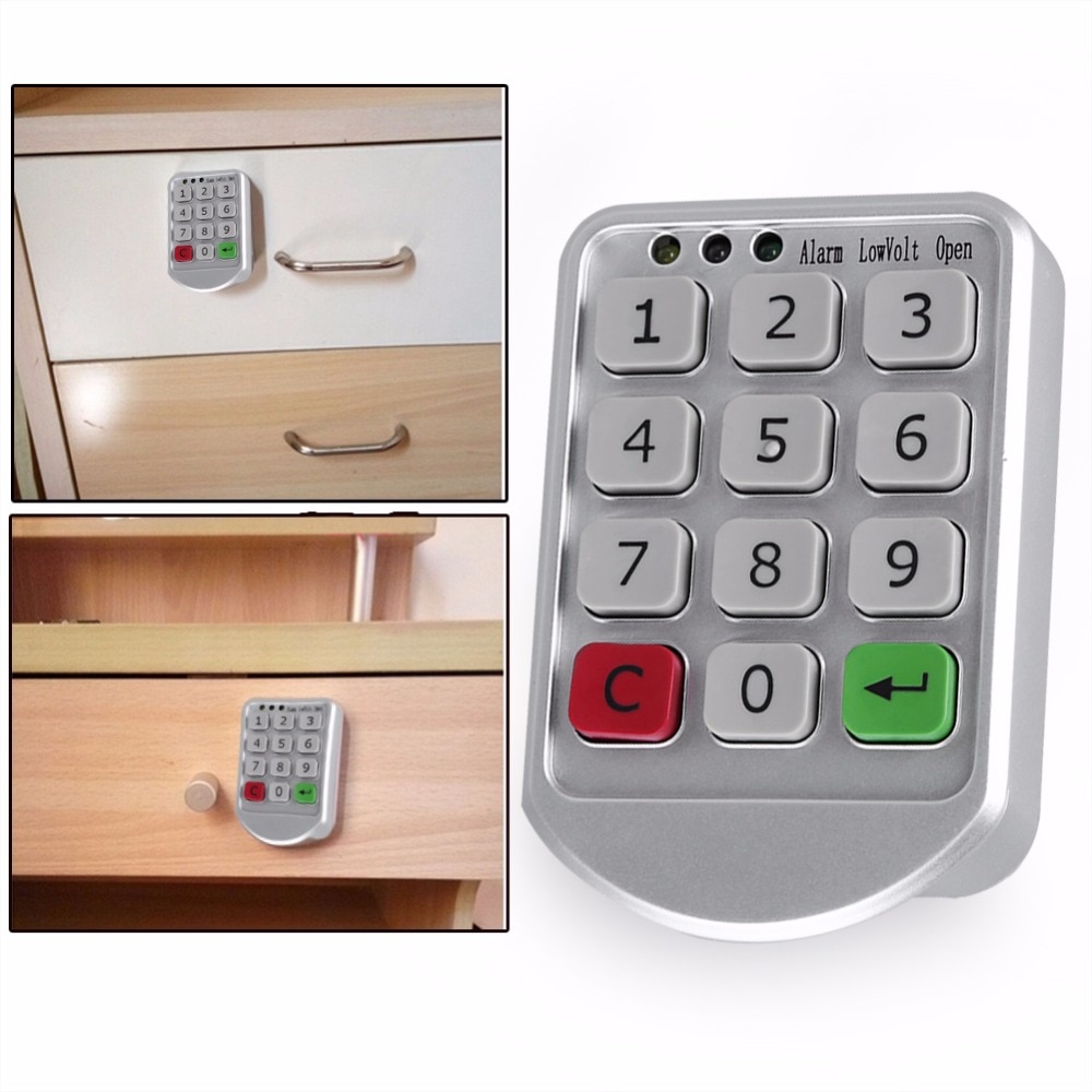 Walfront intelligent dørkode lås digital adgangskode tastatur nummer skab dør kode lås zinklegering og plast kabinet lås