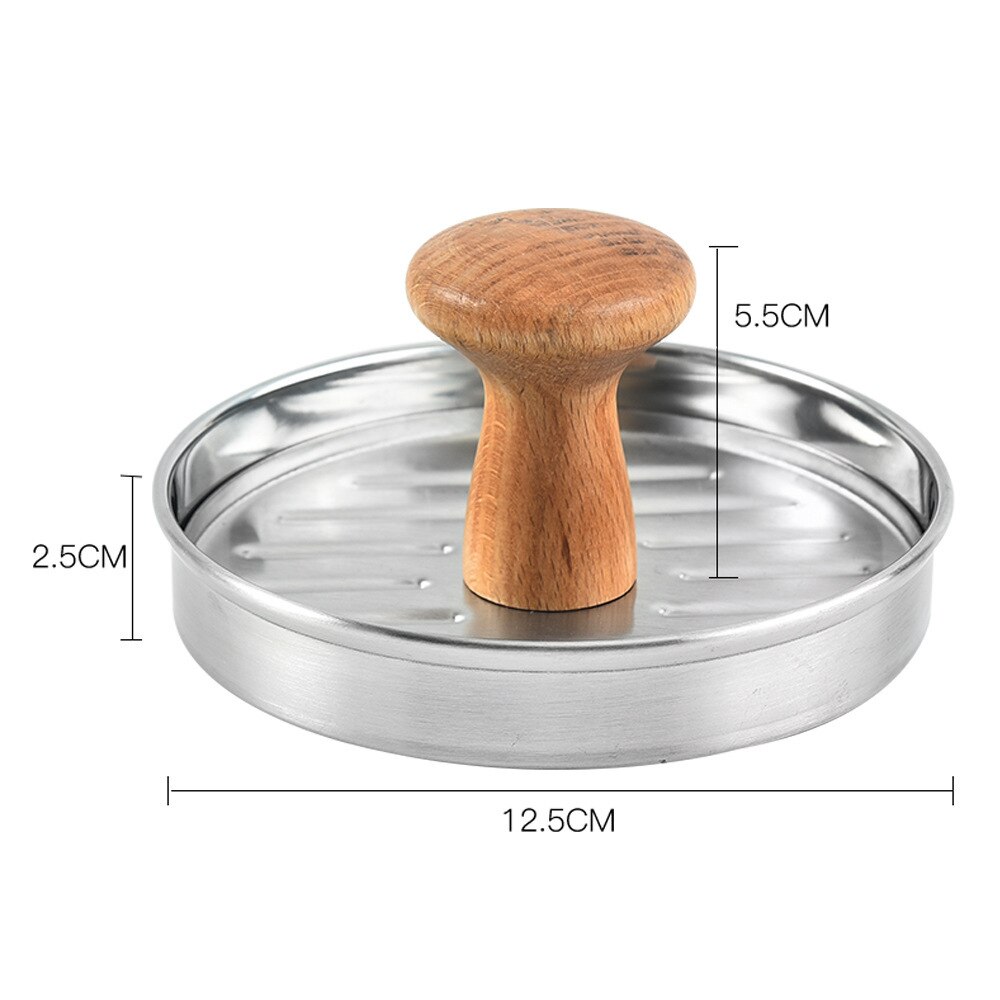 Burger Meat Press Stainless Steel 304 Meat Pie Press Barbecue Baking Kitchen Tools