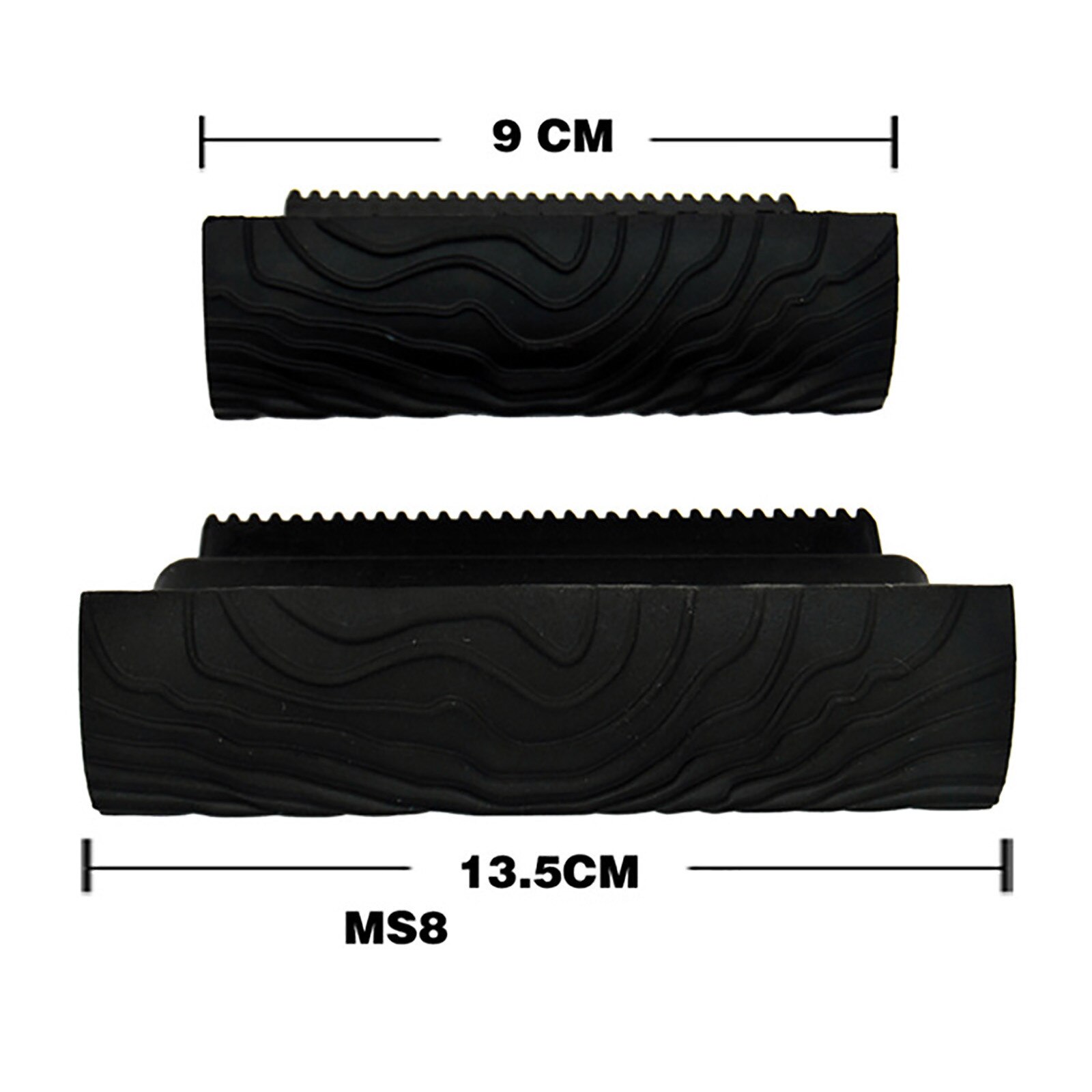 40# 2pcs Rubber Paint Roller Imitation Wood Graining Pattern Wall Texture Art Rubber Wood Grain Painting Tool Home Decoration