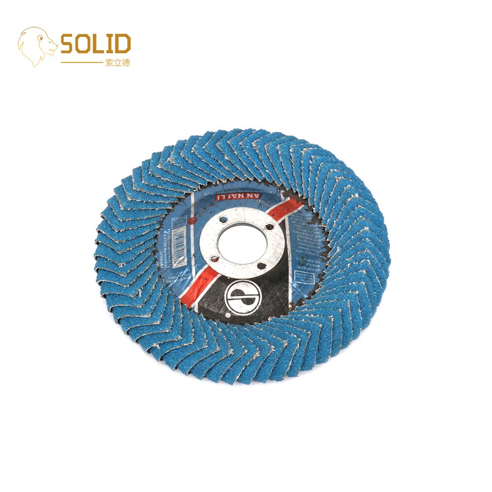 2Pcs 4 Inch Flap Sanding Disc Round Abrasive Polishing Wheel 5/8" Bore for Grinding Metal,Wood and Stainless Steel 100x16mm