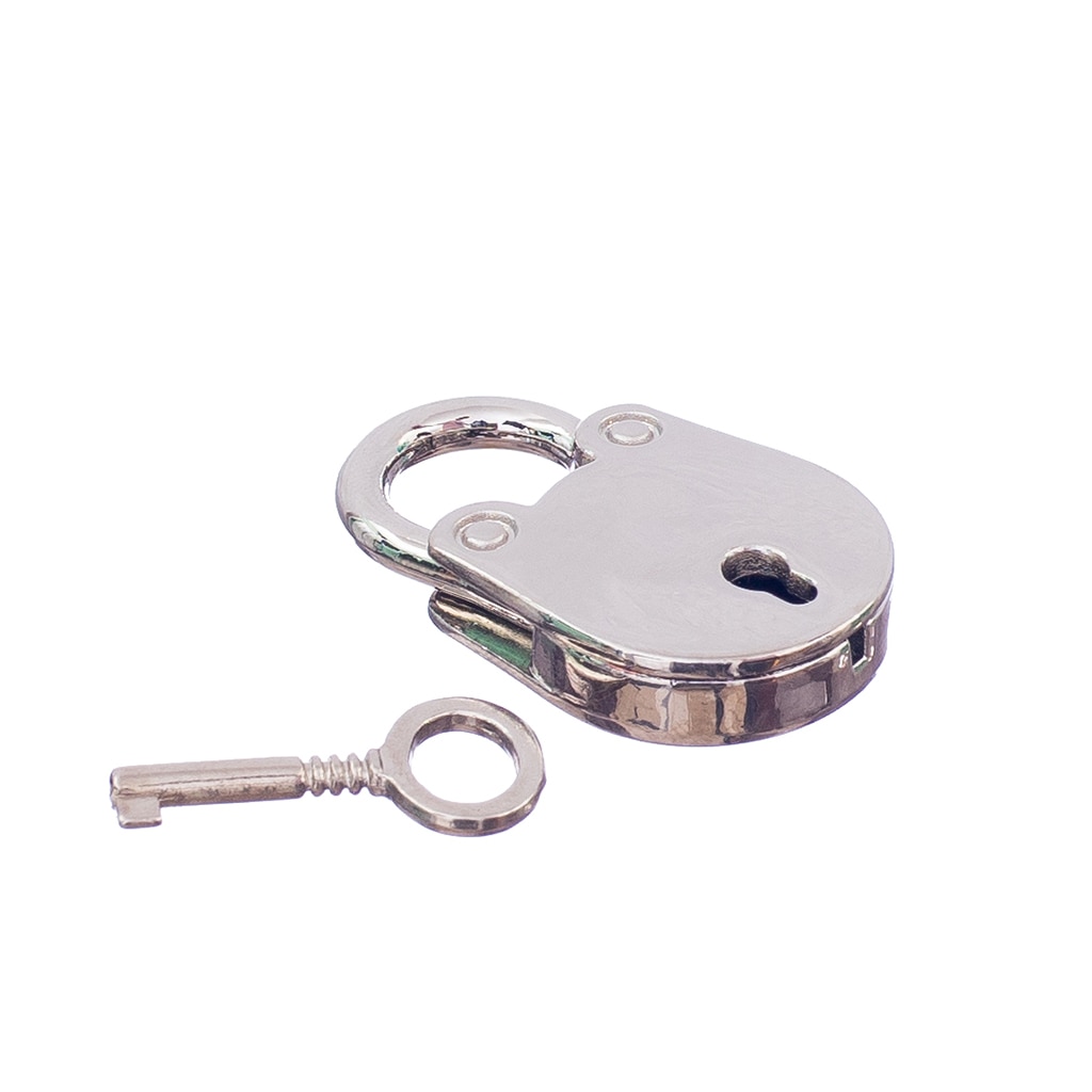 Vintage Antique Style Mini Padlocks Key Lock Silver Set of 3