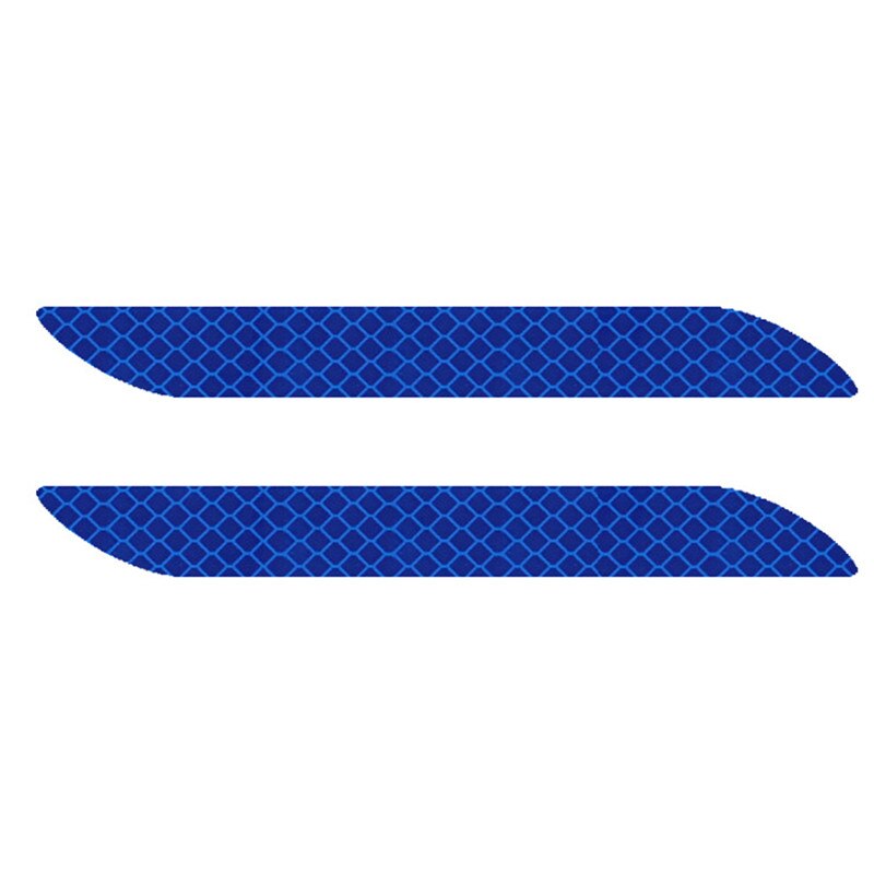 Autocollant réfléchissant universel pour voiture, 2 pièces, Paster d&#39;avertissement de sécurité, décoratif pour barre arrière de voiture résistant à l&#39;eau pour les besoins de sécurité routière: Bleu