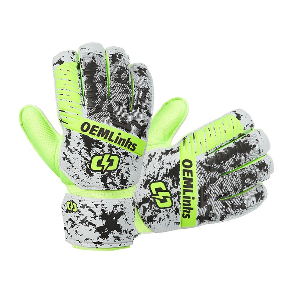 Loogdeel Voetbal Sport Keepershandschoenen Volwassen Kinderen Professionele Keeper Vingerbescherming Antislip Trainingshandschoenen: Rood / XXL