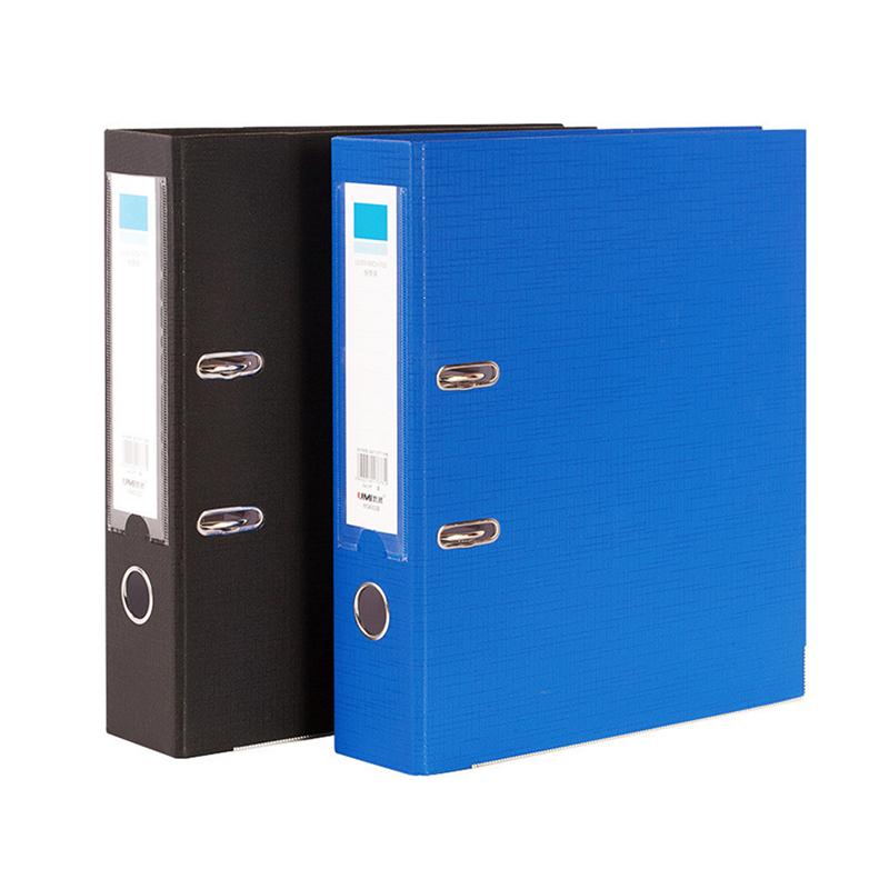 A4 Size File Folder Plastic Lever Arch File Folders With Clip And Finger Grip Hole Document Organizer Office Files Holder