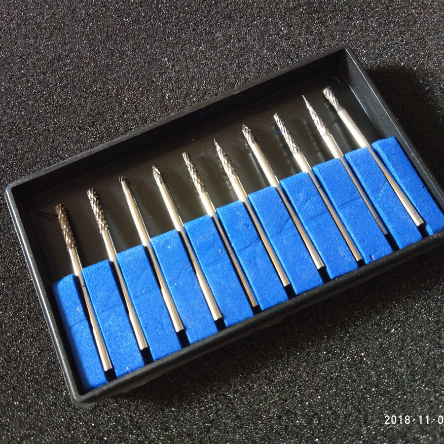 Tungsten Carbide Burs Steel Dental Burs Set Diamond Burs Dental Lab Material Tungsten Steel Grinding Head Rotary Burs