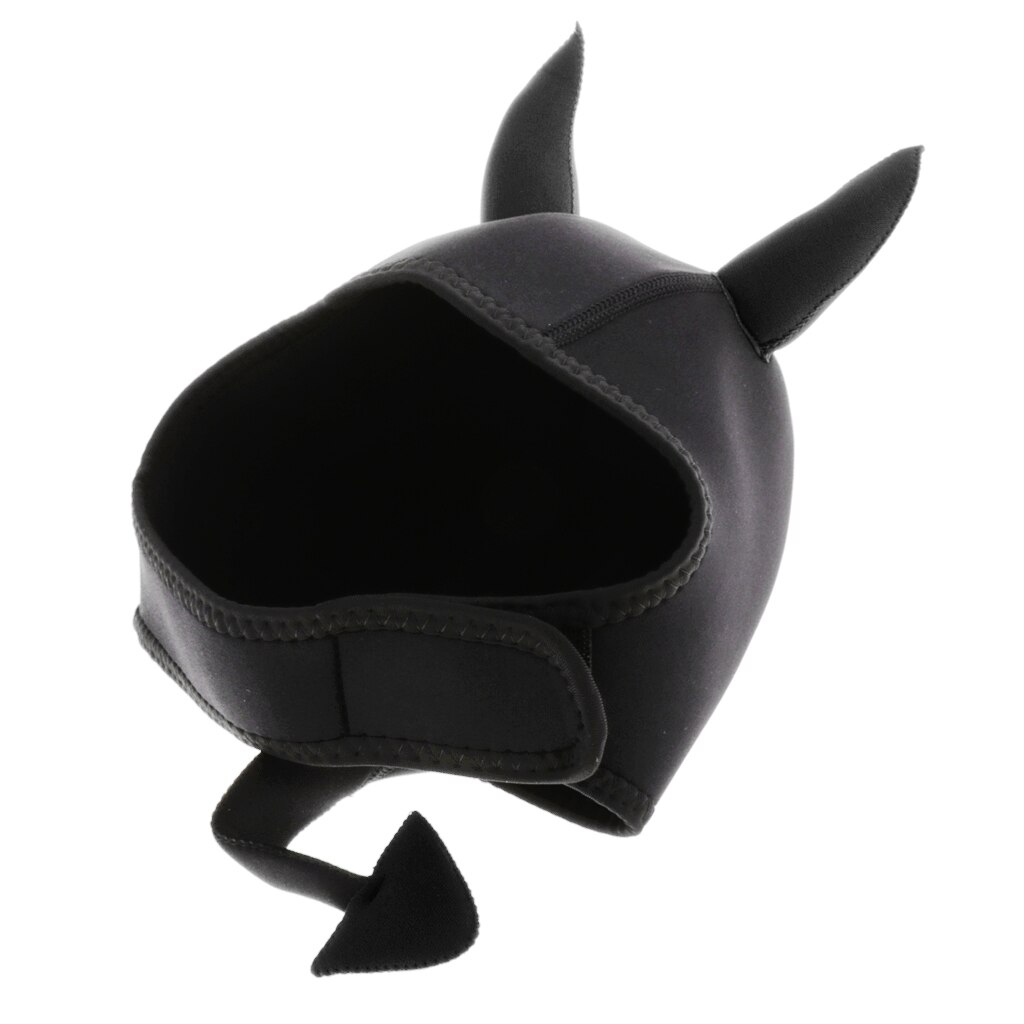 3mm Scuba Diving Hood - Ventilated Thermal Head Cover - Warm Wrap for Cold Water: Black