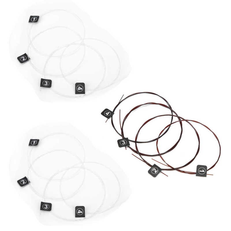 4Pcs Ukulele Carbon Strings Fluorocarbon Fiber Strings For 21/23/26in Guitar Instrument Parts for Ukulele Universal Strings