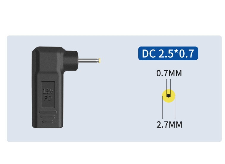 Laptop Power Adapter Connector DC Plug USB Type C Female naar Universele Mannelijke 11*4.5mm voor Lenovo Asus Hp Dell Acer Notebook Charge: Rood