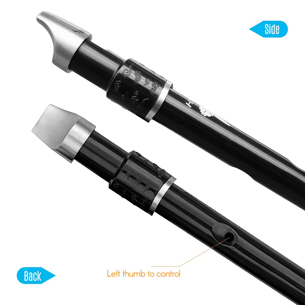 Cankypu Ierse Fluit Traditionele Tin Penny Whistle 6 Gaten Fluit Wind Muziek Instrument voor Beginners Intermediates & per- Sleutel van D