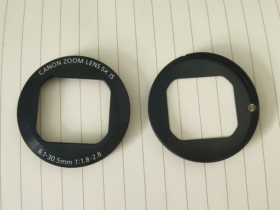 Lentille de zoom G15 G16, pièces de rechange pour appareil photo, bague paramétrique avant pour Canon