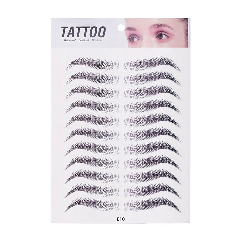3d øjenbryn klistermærke bionisk bryn semi-permanent vandoverførsel vandtæt tatovering øjenbryn broderi øjenbryn patch makeup værktøjer: 11