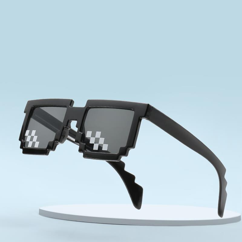 Unisex Mozaïek Bril 8 Bit Pixel Met Het Thug Life Zonnebril Eyewear Foto Props Zonnebril Uv-bescherming Zonnebril