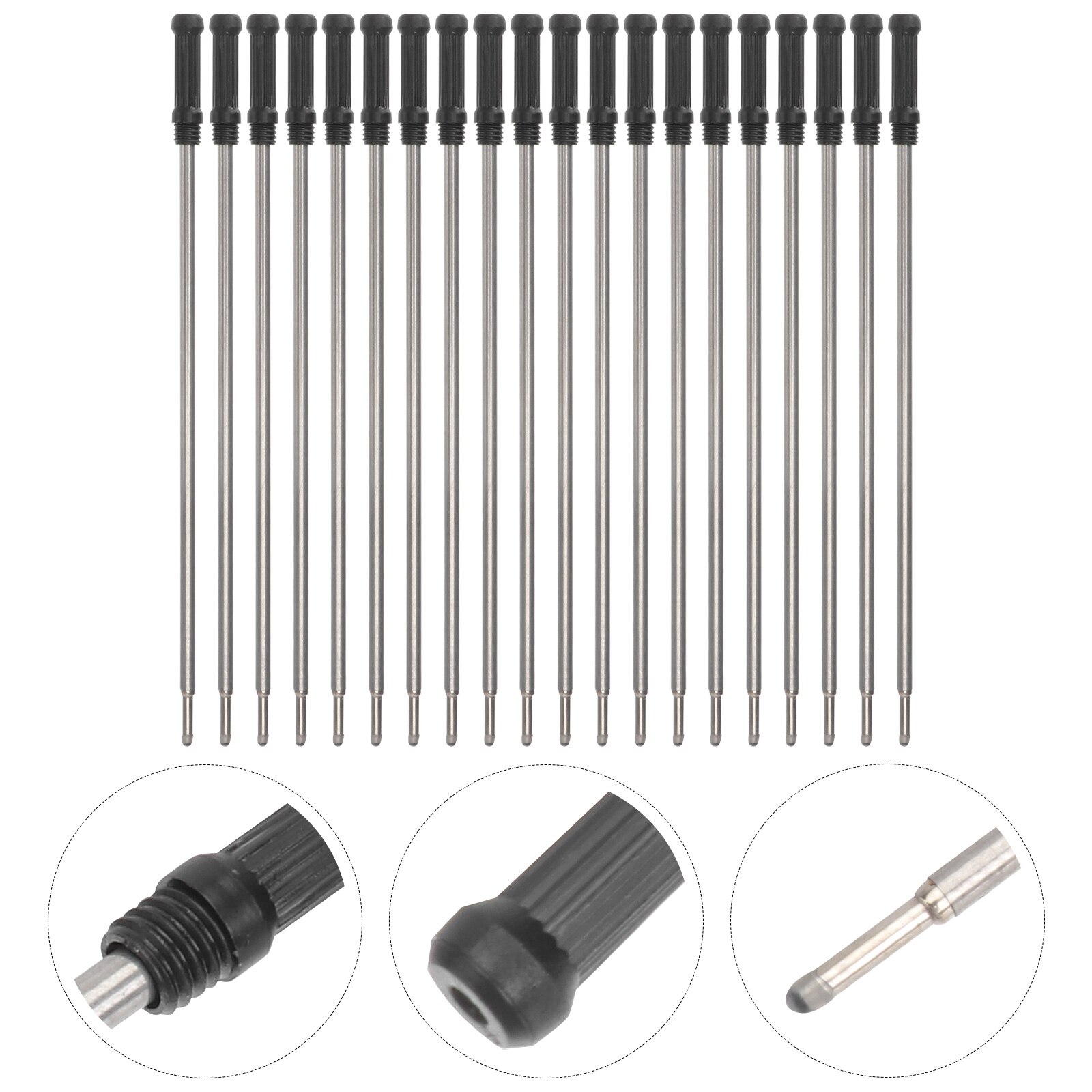 20Pcs Ballpoint Pen Refills for Cross Pens Fine Point Pen Refill - Blue Ink: Nero